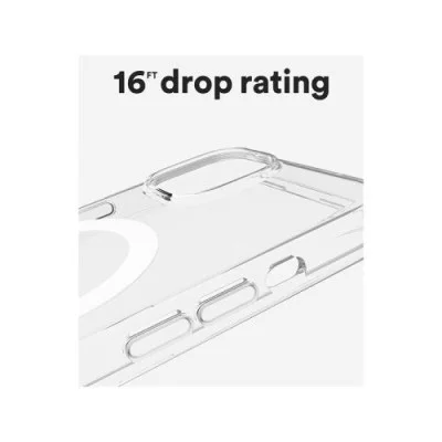 bodyguardz carve magsafe case for iphone 16 pro - clear